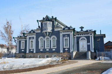 Irkutsk, Rusya, Mart, 16, 2017. Decembrists Müzesi. Trubetskoy evi. Irkutsk, sokak Dzerzhinsky, 64