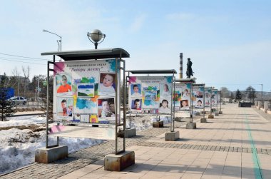 Irkutsk, Rusya, Mart, 16, 2017. Irkutsk alt gezinti. Hayır olay 