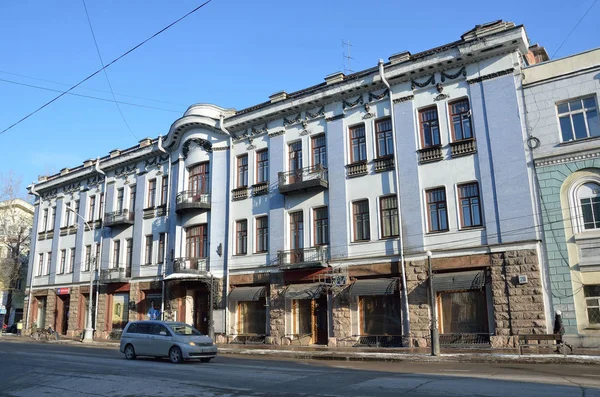 Irkutsk Rússia Março 2017 Escola Música Rua Karl Marx Antes — Fotografia de Stock