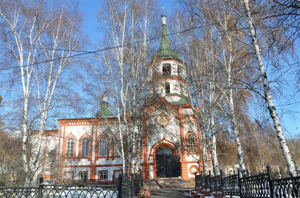 Igreja Exaltação Santa Cruz Deus Irkutsk — Fotografia de Stock