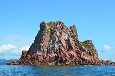 Peter büyük Bay Primorsky region, Rusya Federasyonu'nun Batı kesiminde Verkhovsky Adaları