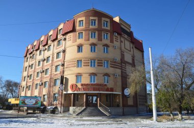 Blagoveshchensk, Rusya, Ekim, 21, 2017. Hotel Blagoveshchensk Ekim ayında 