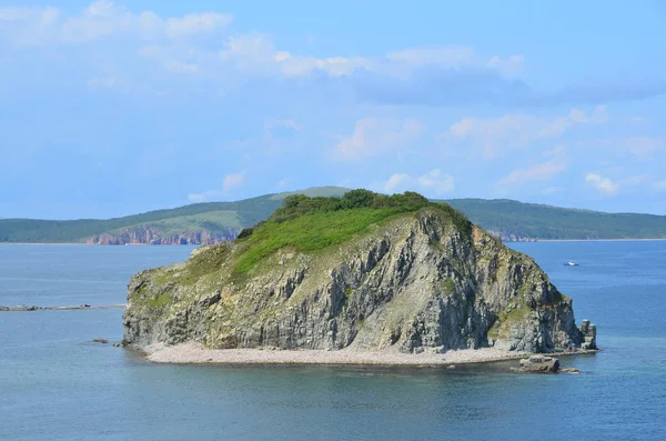 Russland Wladiwostok Amur Bucht Der Blick Auf Die Insel Malyy — Stockfoto