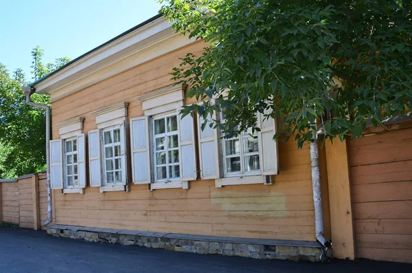 Irkutsk Rusia Agosto 2017 Arquitectura Prerrevolucionaria Antigua Casa Madera Número —  Fotos de Stock