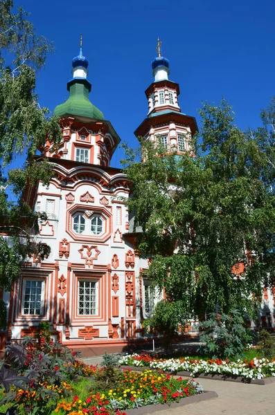 Church Exaltation Holy Cross God Irkutsk Summer — Stock Photo, Image