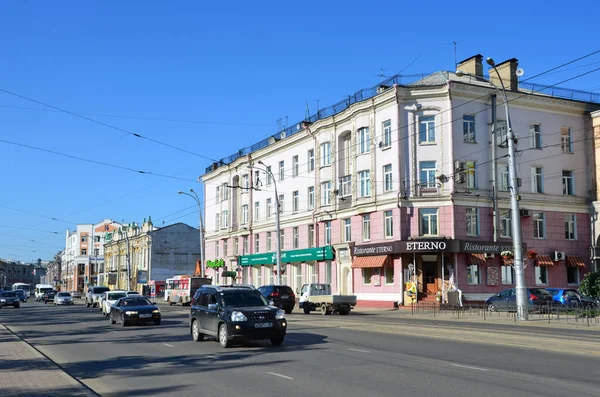Irkoutsk Russie Août 2017 Voiture Rue Lénine Maison Skb Banque — Photo