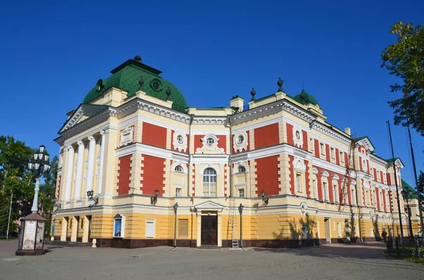 Irkutsk Russia August 2017 Irkutsk Academic Drama Theatre Named Okhlopkov — Stock Photo, Image