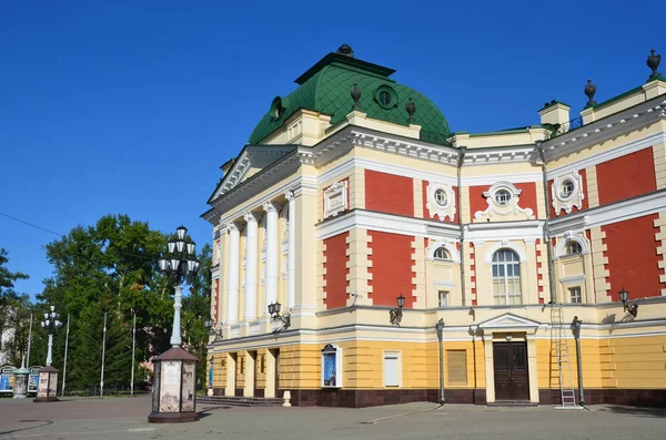Irkutsk Russland August 2017 Irkutsk Akademisches Theaterstück Benannt Nach Okhlopkov — Stockfoto