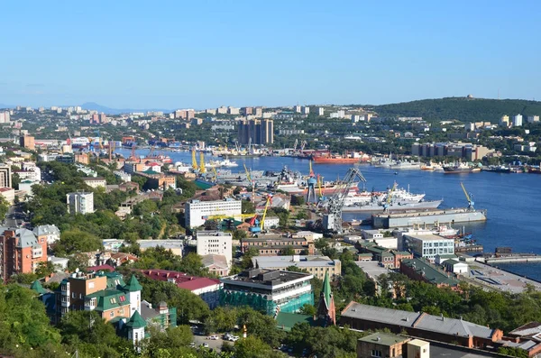 Vladivostok Rusia Agosto 2017 Vista Panorámica Ciudad Vladivostok Septiembre Día —  Fotos de Stock