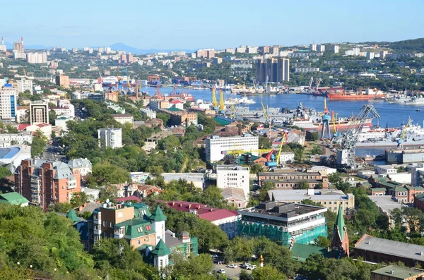 Vladivostok Rusia Agosto 2017 Vista Panorámica Ciudad Vladivostok Septiembre Día —  Fotos de Stock