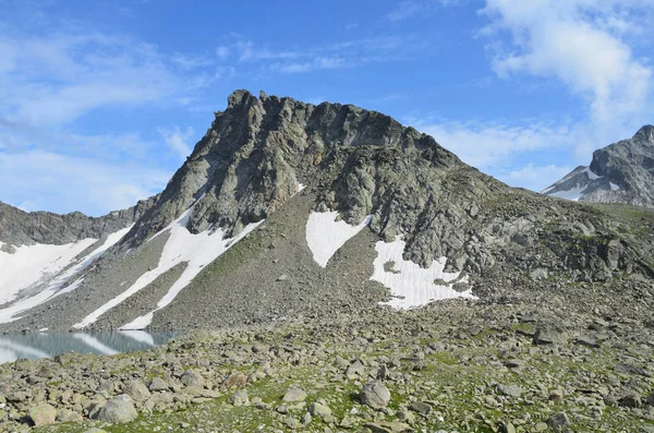 ロシア コーカサス 夏にブッシュの山ピーク — ストック写真