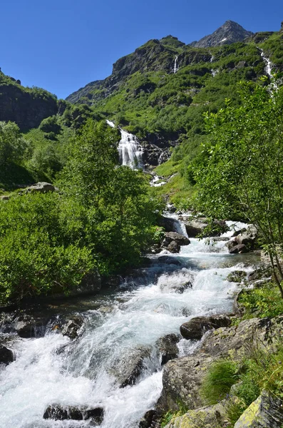 Russia Caucasian Biosphere Reserve Upper Imeretinsky Waterfall River Imeretinka — Stock Photo, Image