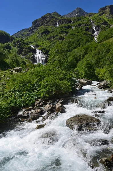 Russland Das Kaukasische Biosphärenreservat Oberer Imeretinsky Wasserfall Fluss Imeretinka — Stockfoto