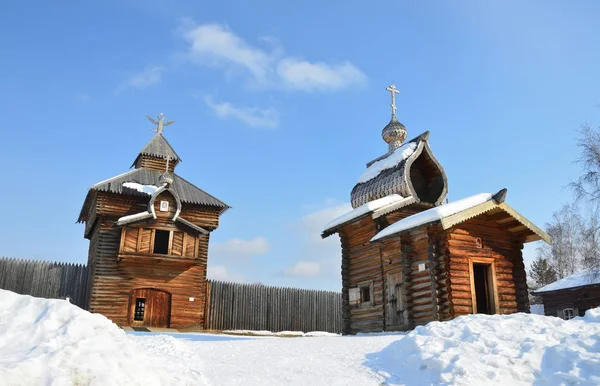 Det Spasskaya Frälsarens Torn Ilimsk Stockaded Stad 1667 Byggnadsår Och — Stockfoto