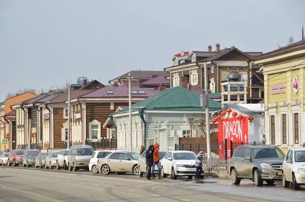 Irkutsk Rusya Mart 2017 Irkutsk 130 Inci Çeyrekte Temmuz Caddesi — Stok fotoğraf