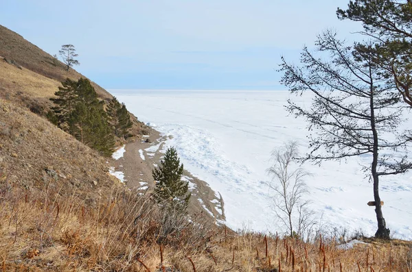 Ryssland Bajkalsjön Primorsky Ridge Området Mellan Den Cape Bolshoy Kadilny — Stockfoto