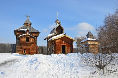(İsa) işçinin Ilimsk, kule Stockaded kent merkezine, 1667 Yapim yili ve kilisenin Ilimsk kalenin, 1679 Yapim yili