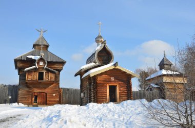 (İsa) işçinin Ilimsk, kule Stockaded kent merkezine, 1667 Yapim yili ve kilisenin Ilimsk kalenin, 1679 Yapim yili