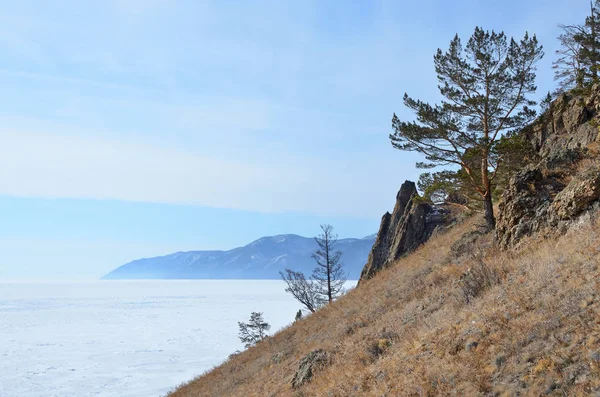 Ryssland Bajkalsjön Primorsky Ridge Området Mellan Den Cape Bolshoy Kadilny — Stockfoto