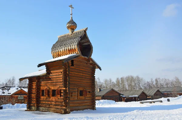 Ilimskaya Kazanskaya Kyrka Selo Ilimsk Nizhneilimsk Regionen Irkutsk Oblast Taltsy — Stockfoto