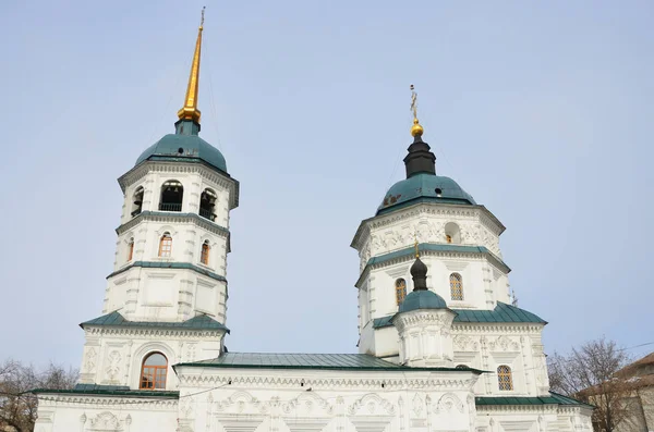 Holy Trinity Church City Irkutsk Early Spring Russia — Stock Photo, Image