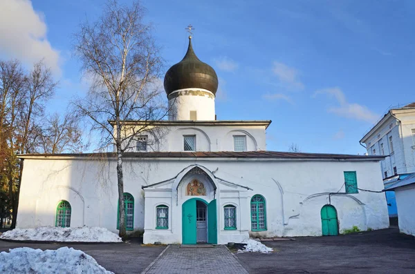 Russia Church Mikhail Gavriil Archangels Gorodets City Pskov Street Sovetskaya — Stock Photo, Image