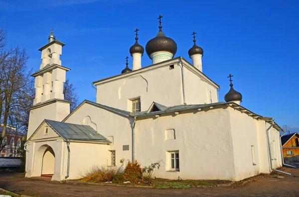 Εκκλησία Του Νίκολα Yavlennyy Στην Οδό Νεκράσοβ Pskov Ρωσία — Φωτογραφία Αρχείου