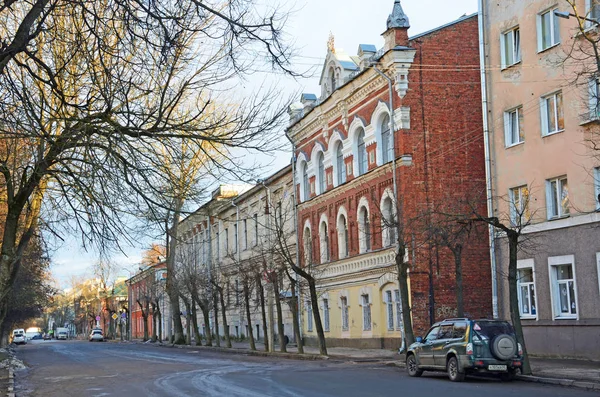 Pskov Rusland December 2017 Auto Gogol Straat Pskov Buurt Van — Stockfoto