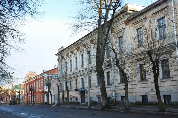 Περιφέρεια Πσκοβ Ρωσία Δεκεμβρίου Του 2017 Διαμέρισμα Σπίτι Του Ορλώφ — Φωτογραφία Αρχείου