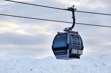 Rosa Khutor, Sochi, Rusya Federasyonu, 26 Ocak, 2018.Russia, Sochi Kayak Merkezi 