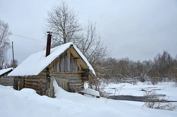 Ryssland Rökbastu Stranden Floden Churyega Stadsdelen Village Ångor Kargopol Archangelskregionen — Stockfoto