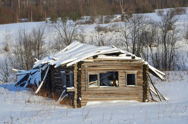 Rusia Región Arkhangelsk Distrito Plesetsk Los Habitantes Abandonaron Pueblo Mikhailovskoye —  Fotos de Stock