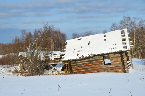 Rússia Região Arkhangelsk Distrito Plesetsk Habitantes Abandonaram Aldeia Mikhailovskoye Isakovskaya — Fotografia de Stock