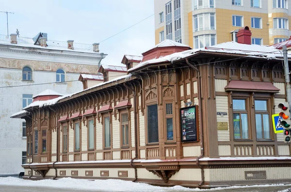 Arkhangelsk Russia Febbraio 2018 Monumento Urbanistica Architettura Palazzo Renni Sharvin — Foto Stock