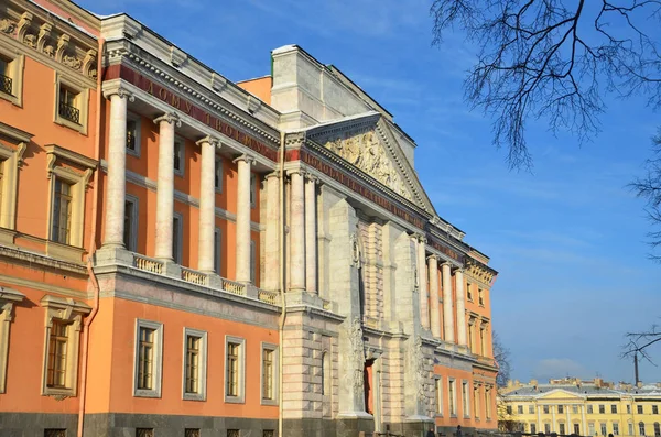 São Petersburgo Rússia Fevereiro 2018 Castelo Mikhailovsky Inverno Fontanka São — Fotografia de Stock