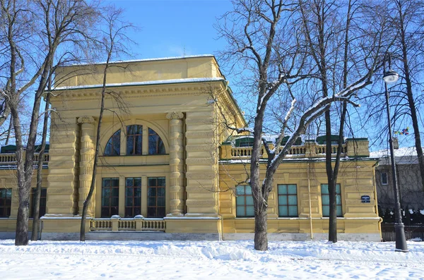 Petersburg Rusya Şubat 2018 Binanın Nikolaevskaya Akademisi Klenovaya Caddesi Üzerinde — Stok fotoğraf