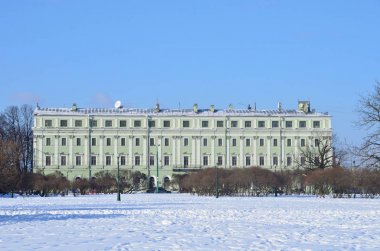 St Petersburg, Rusya, Şubat, 27, 2018. Saltykov'ın evi - Millionnaya stret, Sankt-Peterburg 3 evde Marsovo kutup tarafında Kültür Üniversitesi