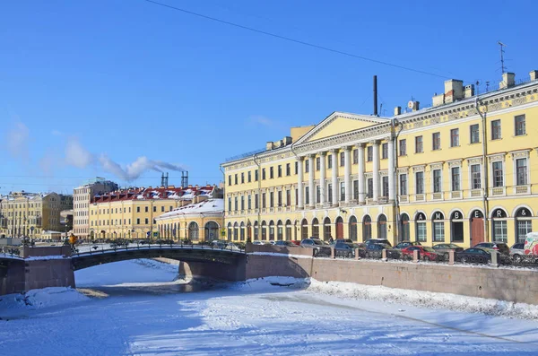 Petersburg Russland Februar 2018 Haus Von Adamini Damm Des Flusses — Stockfoto