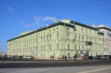 St Petersburg, Rusya, Şubat, 27, 2018. Saltykov'ın evi - Millionnaya stret, Sankt-Petersburg 3 evde Marsovo kutup tarafında Kültür Üniversitesi