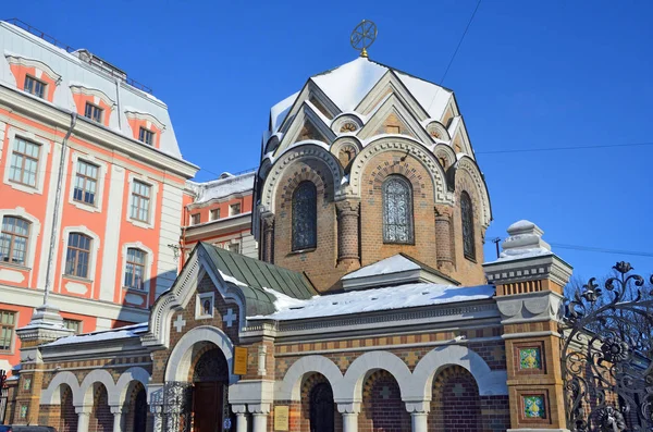 サンクトペテルブルグ ロシアは 2018 救い主血の上の大聖堂と聖 Petersbur の皇后アレクサンドラ フョードロヴナの民俗芸術の学校の聖具室 — ストック写真