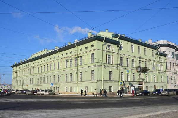 Petersburg Rusko Února 2018 Dům Saltykov Univerzita Kultury Strany Marsovo — Stock fotografie