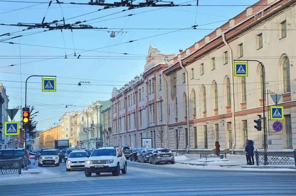 Petersburg Rusya Şubat 2018 Araba Mikhailovskaya Topçu Askeri Academy Petersburg — Stok fotoğraf