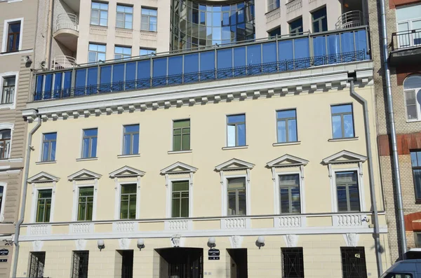 Petersburg Rosja Lutego 2018 Fasada Domu Zbudowany 1800 Roku Ulicy — Zdjęcie stockowe