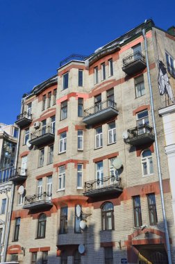 St Petersburg, Rusya, Şubat, 27, 2018. M. A. Nevinskiy, 1910 Yapim yili daireli ev. Rusya, Saint-Petersburg, Gangutskaya street, 10