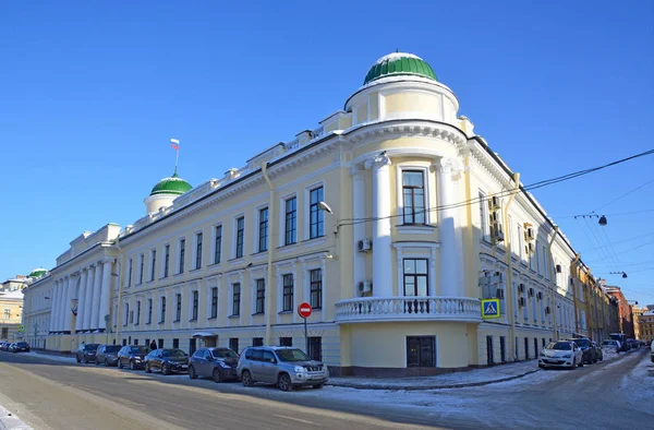 San Petersburgo Rusia Febrero 2018 Terraplén Del Río Fontanka Invierno — Foto de Stock