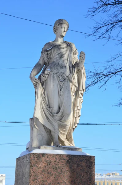 Petersburg Rusland Februari 2018 Sculptuur Farnese Flora Zavod Tuin Sint — Stockfoto
