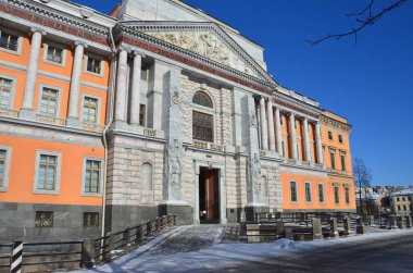  Rusya, kış Mikhailovsky kalede. Fontanka. Saint-Petersburg