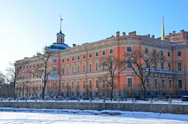 Petersburg Russland Februar 2018 Mikhailovsky Burg Winter Sankt Peterburg — Stockfoto