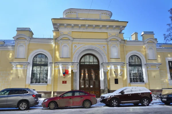 São Petersburgo Rússia Fevereiro 2018 Edifício Está Cruzamento Rua Solyanoy — Fotografia de Stock