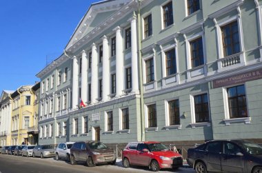 St Petersburg, Rusya, Şubat, 27, 2018. 1836 yılında inşa Pashkov - Levashov Köşkü, evi